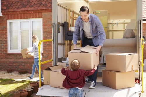 Removal team helping with a local home move in Stepney