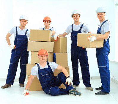 Careful moving of furniture through a Stepney flat or terrace home