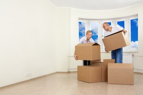 Careful furniture handling during a Stepney flat relocation