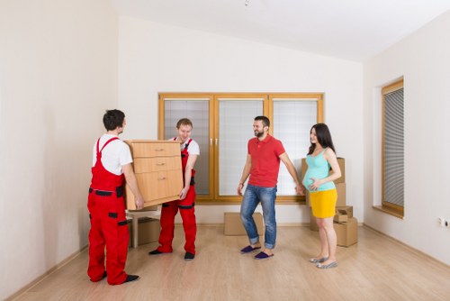 Careful loading process for a commercial relocation in Stepney