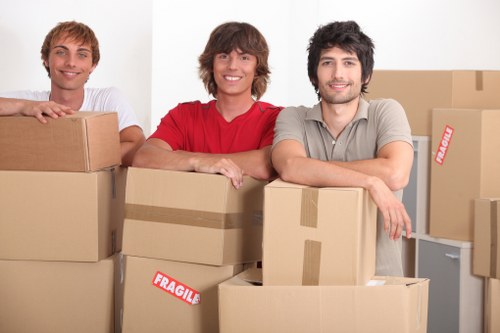 Stepney removal team managing access and furniture transport