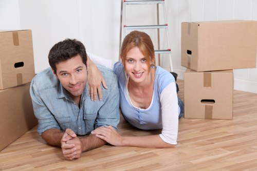 Local moving van ready for a flat move in Stepney