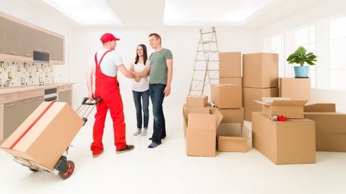 Furniture being loaded for removals in Stepney
