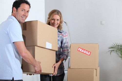 Wardrobe boxes and protective packing materials for fragile items